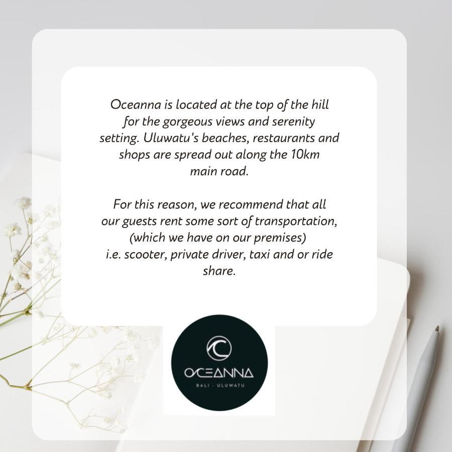 Oceanna - Uluwatu, Bali Hotel Eksteriør billede